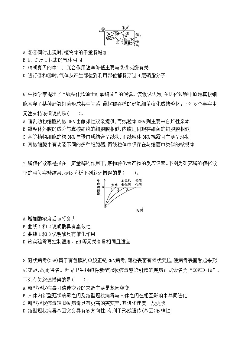 高中生物高考仿真训练卷02-2021届高三生物二轮复习新高考版（含解析）第2页