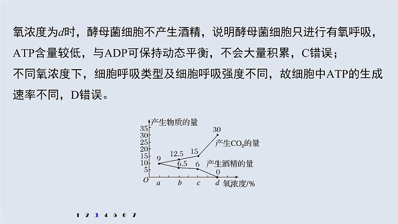 高中生物高考2022年高考生物一轮复习 第3单元 强化练5　有氧呼吸和无氧呼吸的辨析课件PPT第8页