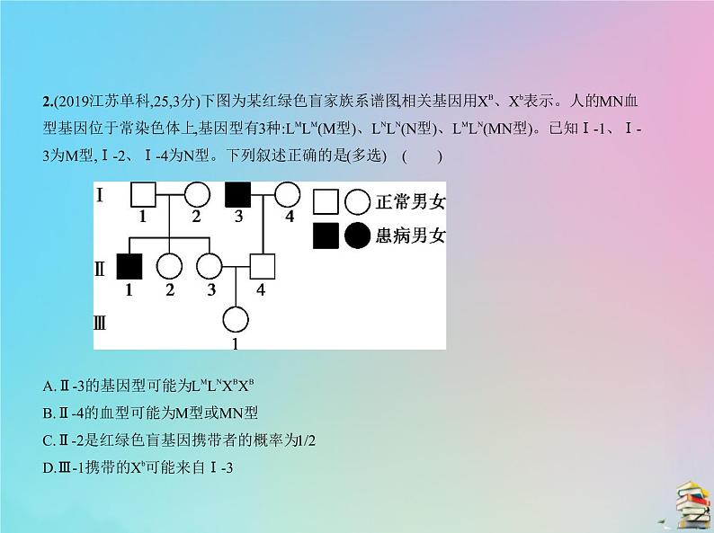 高中生物高考2020届高考生物一轮复习专题13伴性遗传与人类遗传参件课件PPT第6页