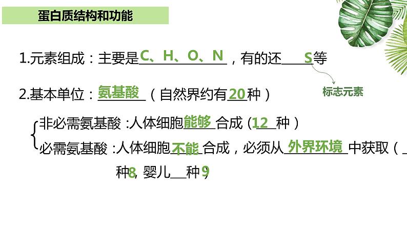 高中生物高考专题1 3 生命活动的承担着——蛋白质（优质课件）-2021年高考生物大一轮复习紧跟教材第6页