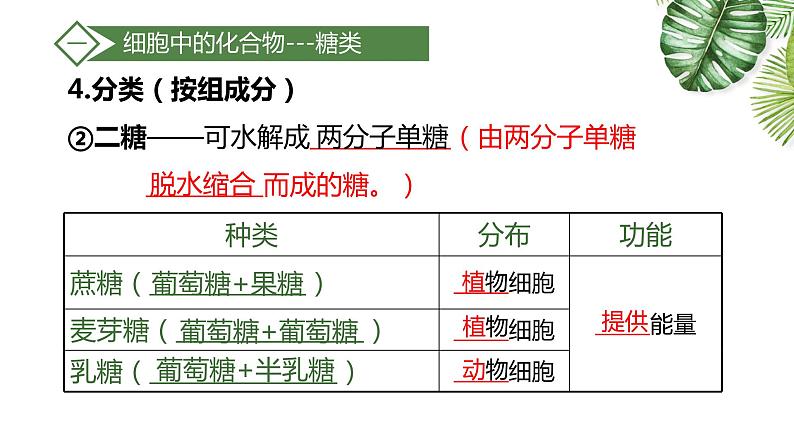 高中生物高考专题1 5 细胞中的糖类和脂质（优质课件）-2021年高考生物大一轮复习紧跟教材第6页