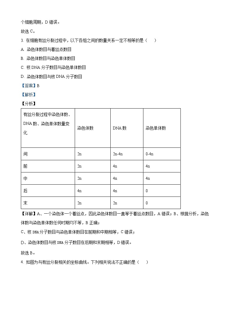 2022乐山高一下学期期末生物试题含解析02