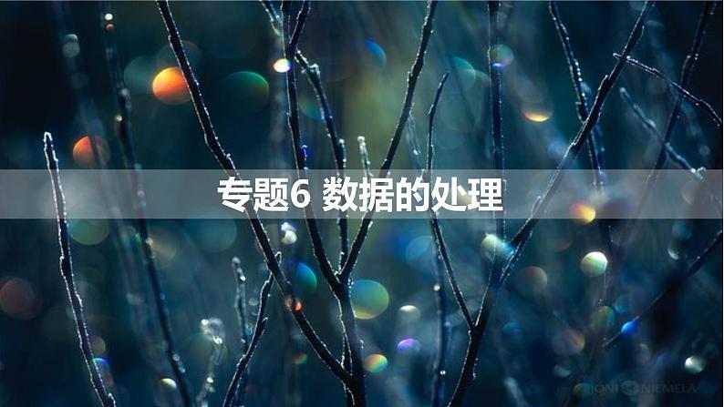 专题6 数据的处理-【热点专栏】备战2022年高考生物热点知识及技巧名师精讲课件01