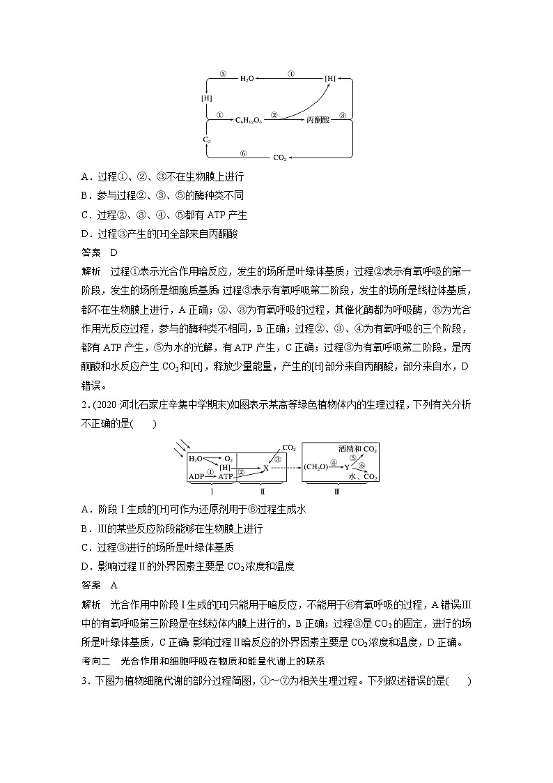 高考生物一轮复习  第3单元 第10讲　光合作用与细胞呼吸的综合应用第3页