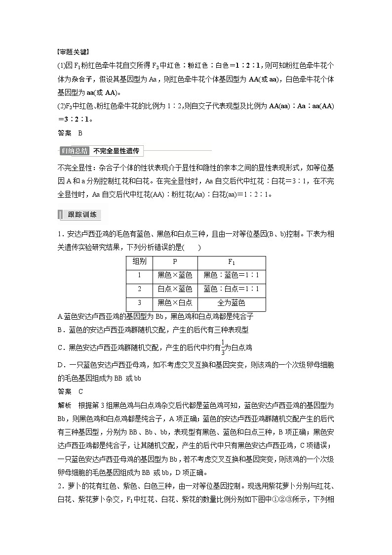 高考生物一轮复习课件+讲义  第5单元 第14讲　热点题型三　分离定律在特殊情况下的应用02