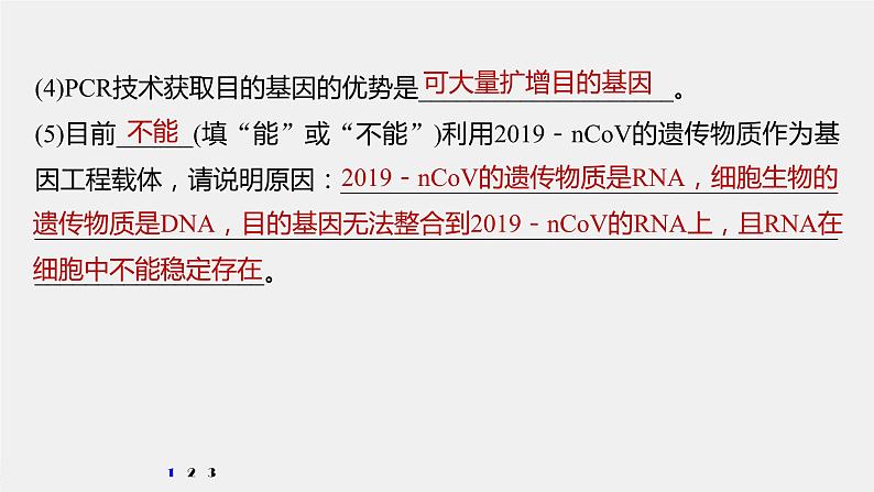 高考生物一轮复习课件+讲义  第10单元 强化练21　PCR技术的应用06