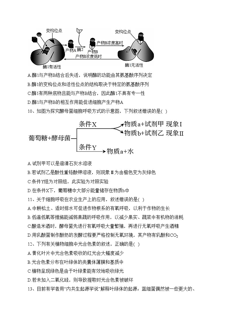 重庆市万州第二高级中学2022-2023学年高一下学期3月质量检测生物试卷（含答案）第3页