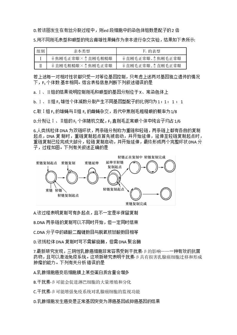 2023湖北省新高考联考协作体高三下学期4月月考生物试题含答案02