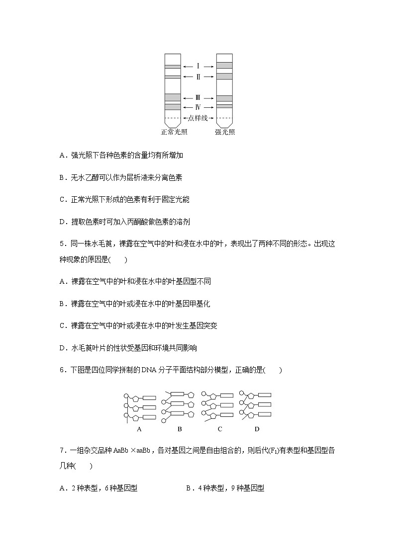 高中生物学业水平合格性考试模拟测试卷(六)含答案02