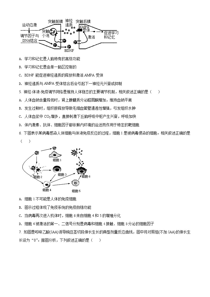 2022淮安淮安区高二下学期期中考试生物含解析02