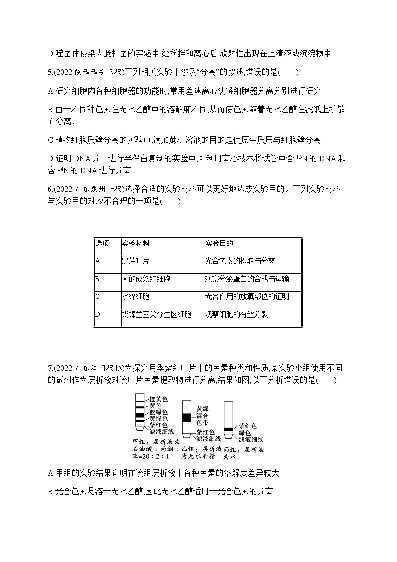 高考生物二轮复习专题提升练9含答案第2页