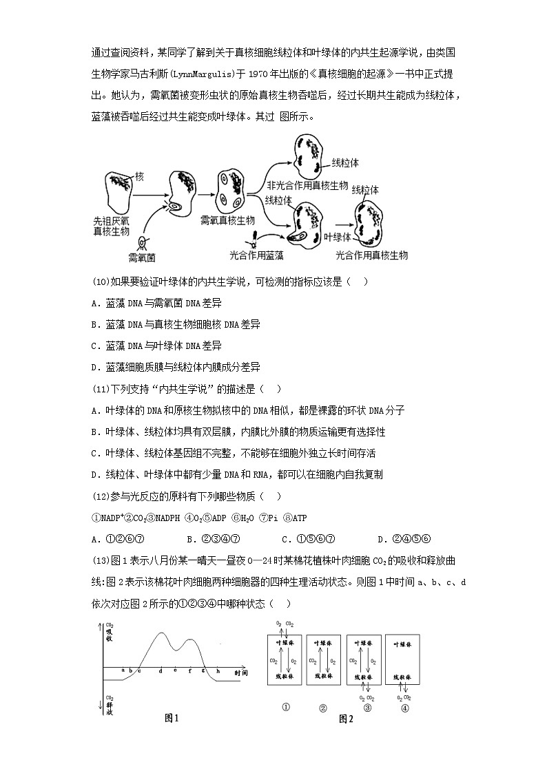 2022-2023学年上海市黄埔区高三一模生物试卷（含解析）第3页