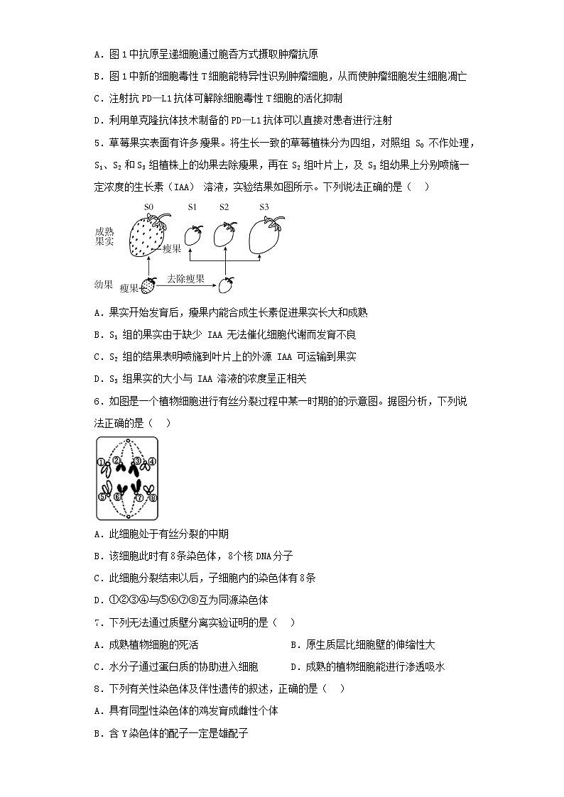 2022-2023学年天津市和平区高三一模生物试卷（含解析）02