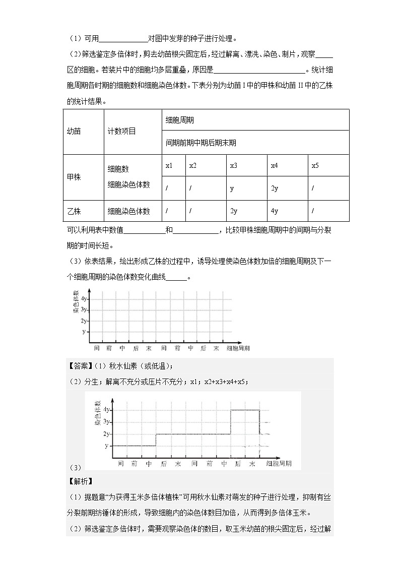 人教版高中生物必修2染色体变异作业含答案第3页