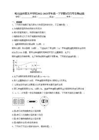 哈尔滨市第九中学校2022-2023学年高一下学期3月月考生物试卷（含答案）