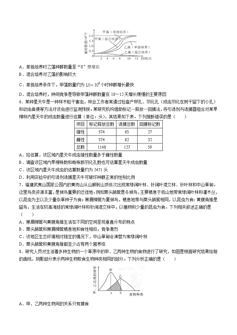 2023湖北省部分高中联考协作体高二下学期期中生物试题含答案第2页