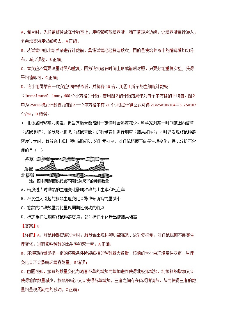 生物（人教版2019B卷）（全解全析）第2页