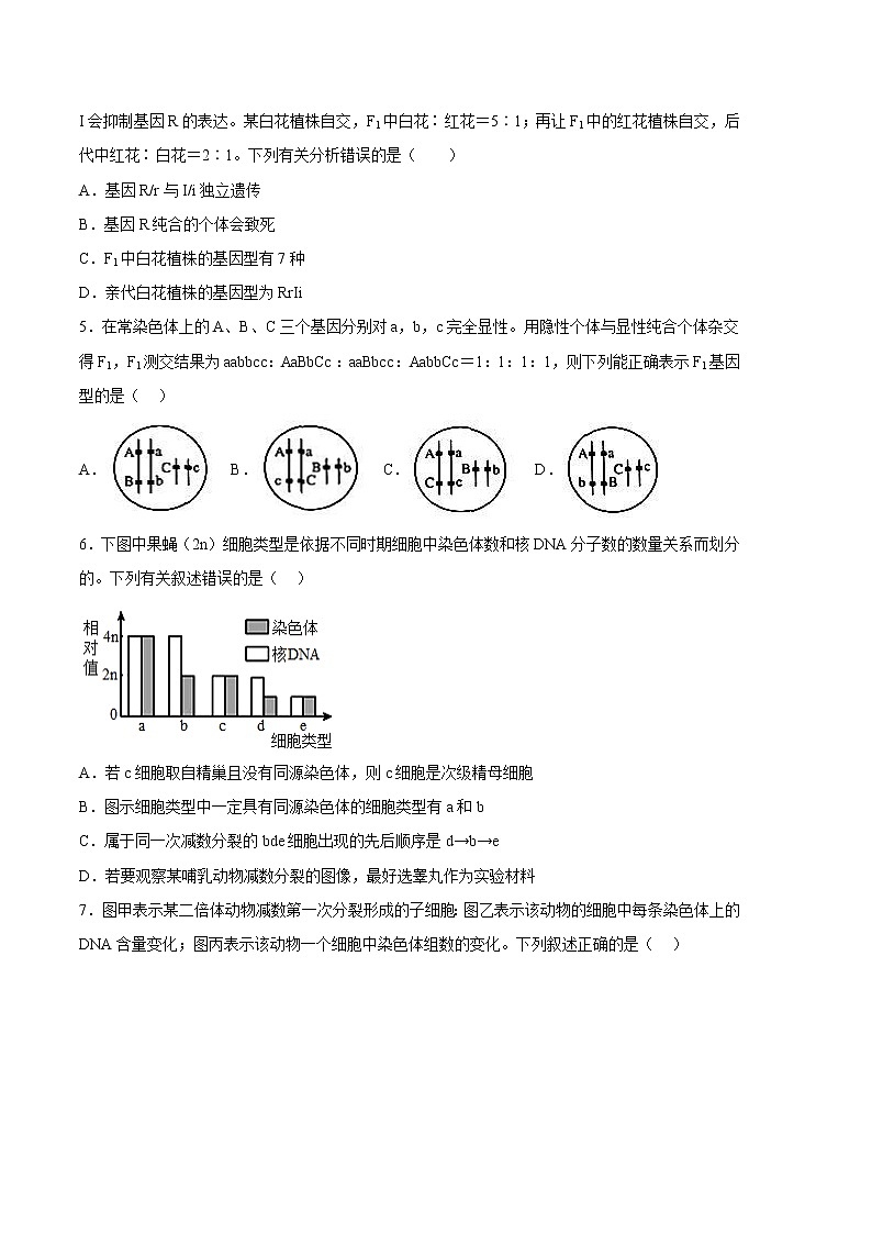 生物（江苏专用B卷）2022-2023学年高一下学期期中考前必刷卷02