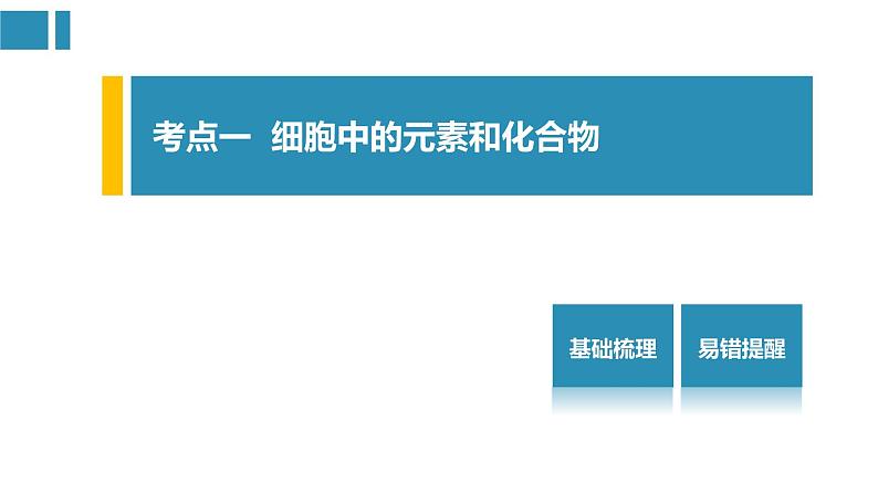 第2章 组成细胞的分子【复习课件】-2022-2023学年高一生物单元复习（人教版2019必修1）02