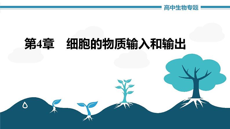 第4章+细胞的物质输入和输出（复习课件）-+2022-2023学年高一生物单元复习（人教版2019必修1）第1页