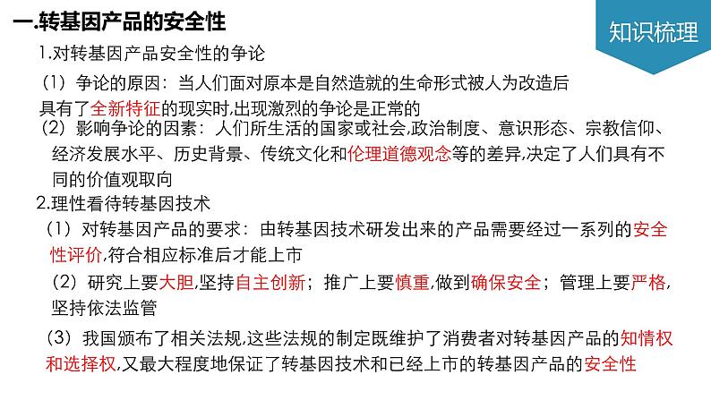 第4章 生物技术的安全性与伦理问题（考点串讲课件）-2022-2023学年高二生物单元复习（人教版2019选择性必修3）03