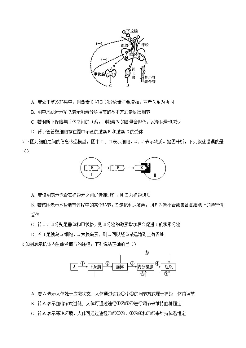 第3章 体液调节（能力提升练）-【单元测试】高二生物分层训练AB卷（人教版2019选择性必修1）02