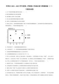 2022-2023学年天津市河西区高三下学期总复习质量调查（一）生物试题PDF版含答案