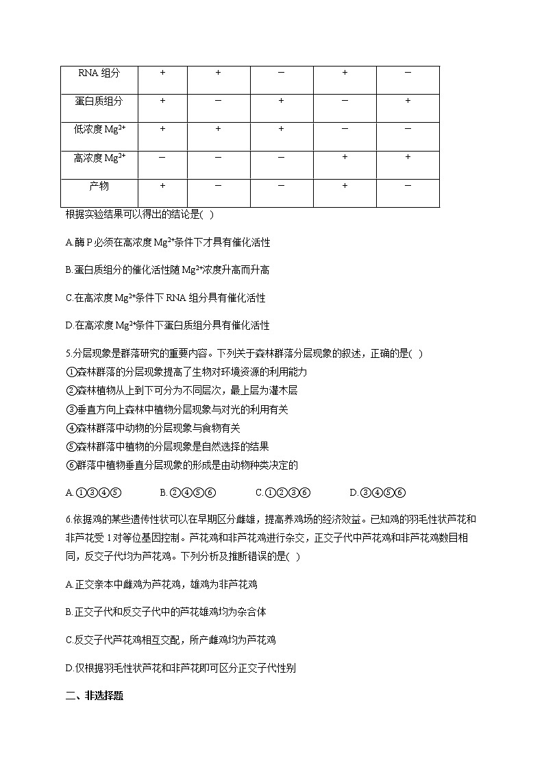 2022年普通高等学校招生全国统一考试生物试卷全国乙卷含解析第2页