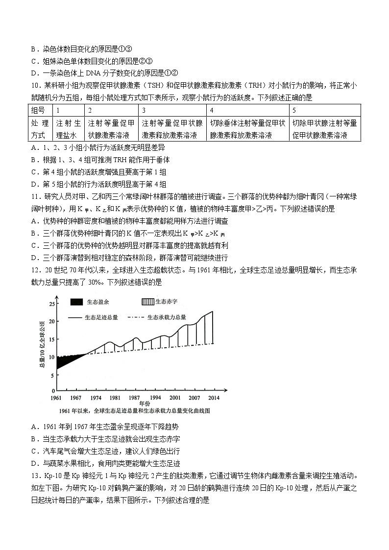 广东省深圳市2022-2023学年高三下学期第二次调研考试（二模）生物试卷（Word版附答案）03
