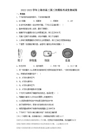 2022-2023学年上海市高三第三次模拟考试生物试卷（含解析）