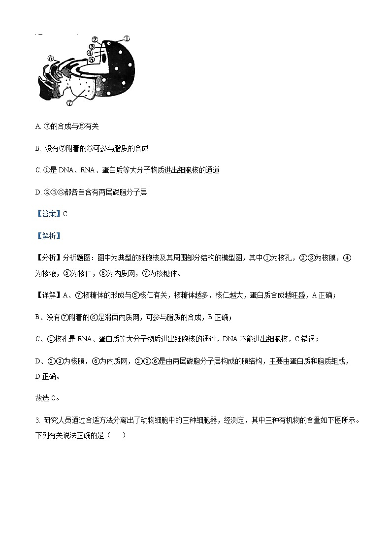 2022-2023学年重庆市南开中学高一下学期期中生物试题含解析第2页