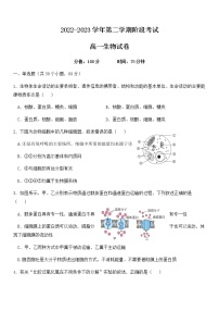 2022-2023学年宁夏吴忠中学高一下学期阶段考试生物试题含答案