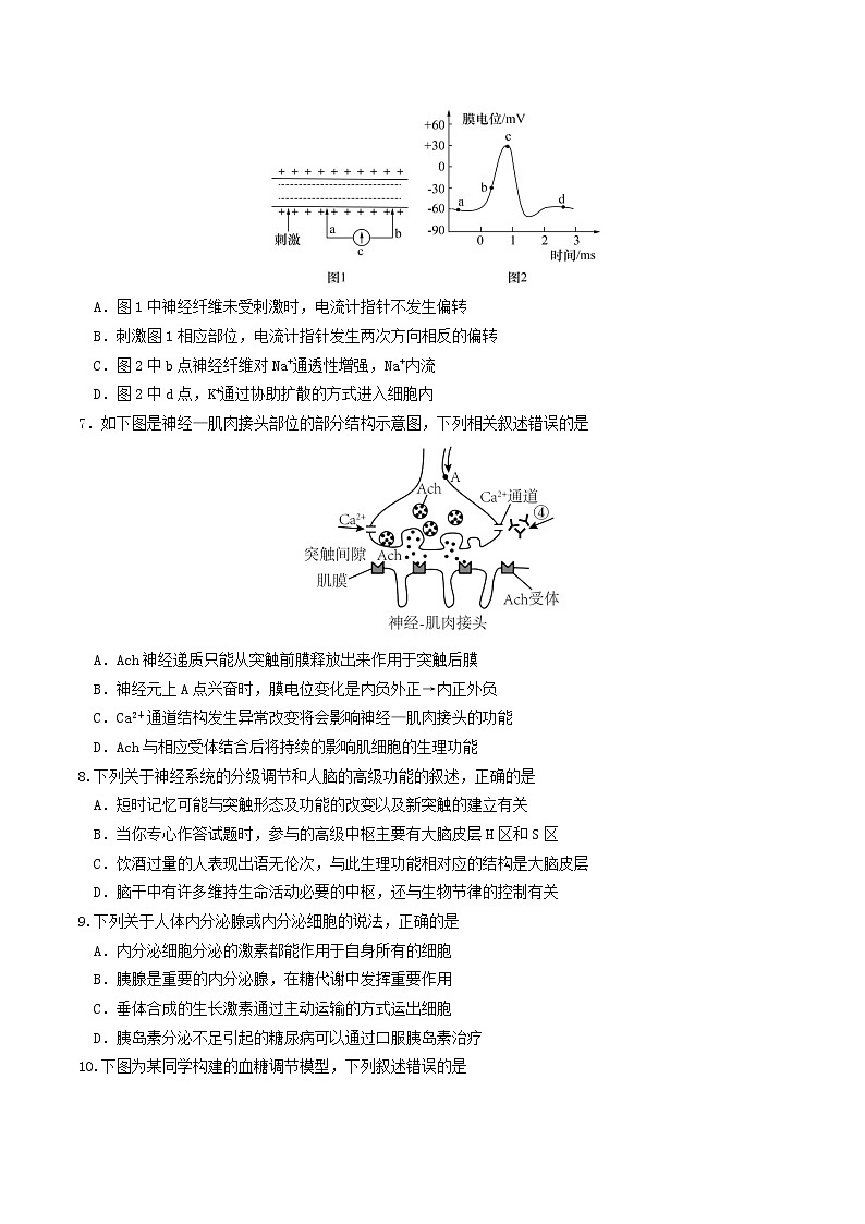 2022-2023学年云南省玉溪市一中高二下学期第一次月考生物试题含答案第2页
