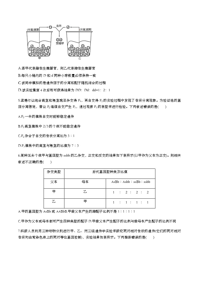 2022-2023学年河南省实验中学高一下学期期中考试生物试卷含答案第2页