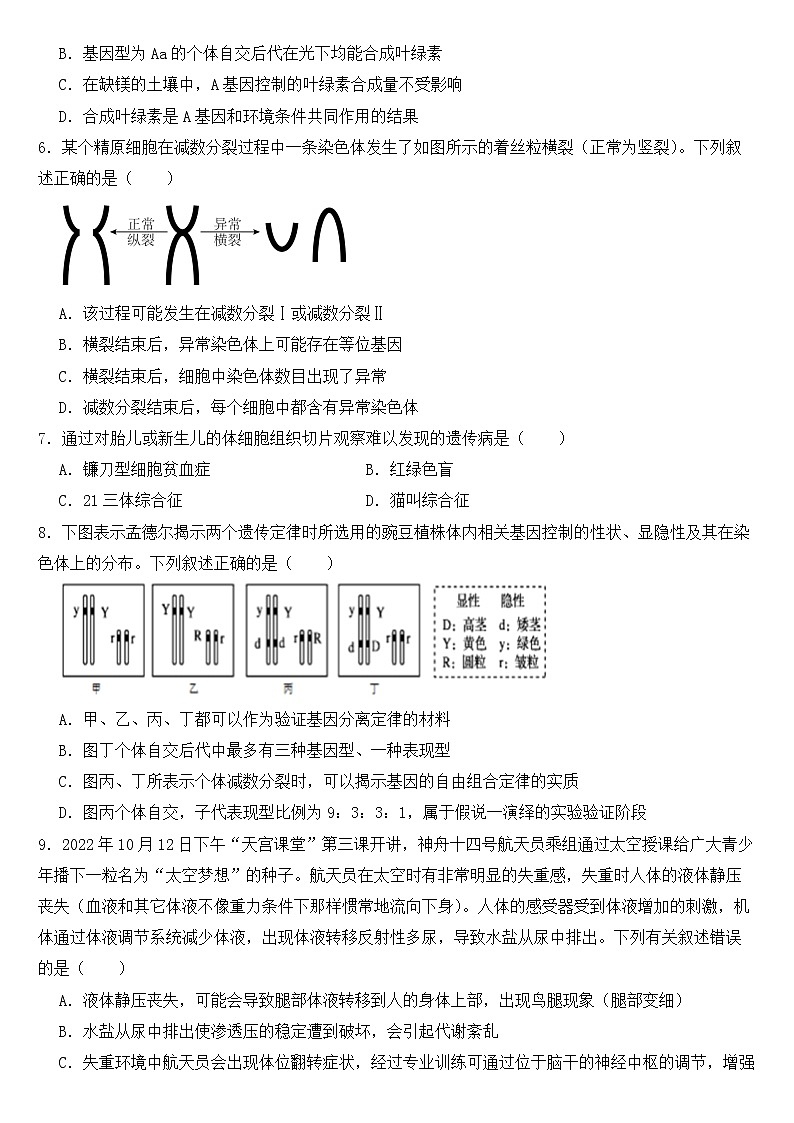 广东省茂名高州市2023届高三一模生物试题含答案02