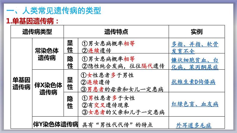 人类遗传病 -人教版必修2 遗传与进化课件PPT第7页