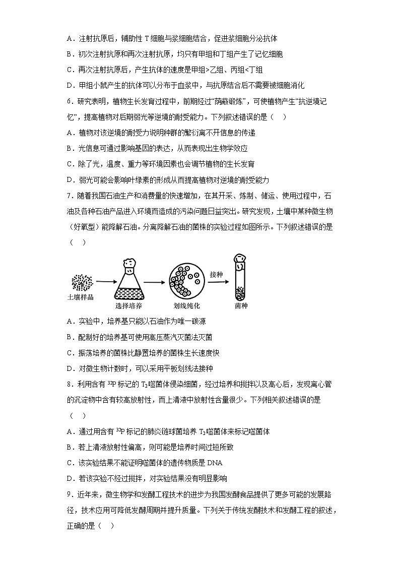 2023届辽宁省阜新市高三4月联考生物试题第2页