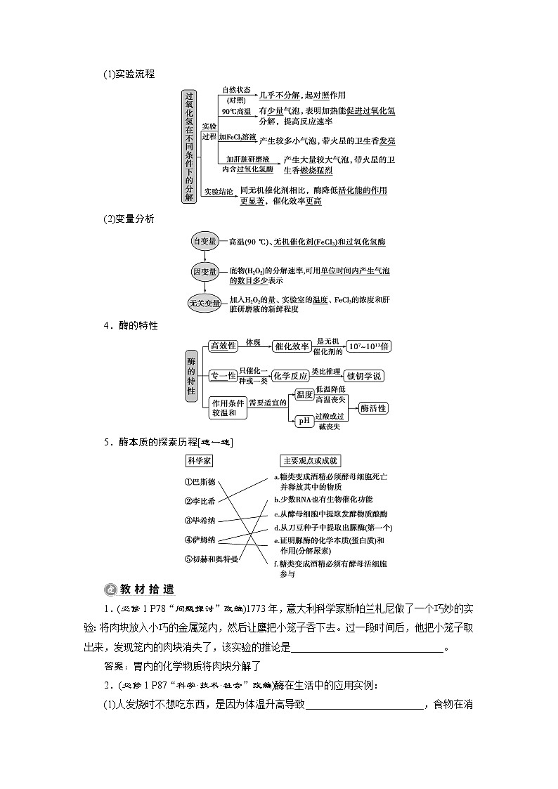 高中生物高考1 第7讲　降低化学反应活化能的酶第2页