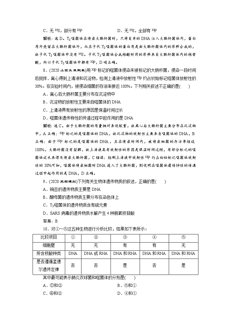 高中生物高考1 第17讲　高效作业知能提升第3页
