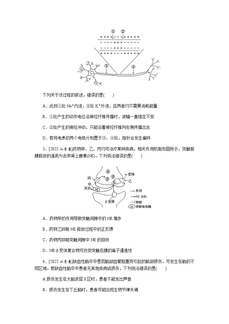 高考生物二轮复习专项分层特训专题五生命系统的稳态与调节含答案第3页