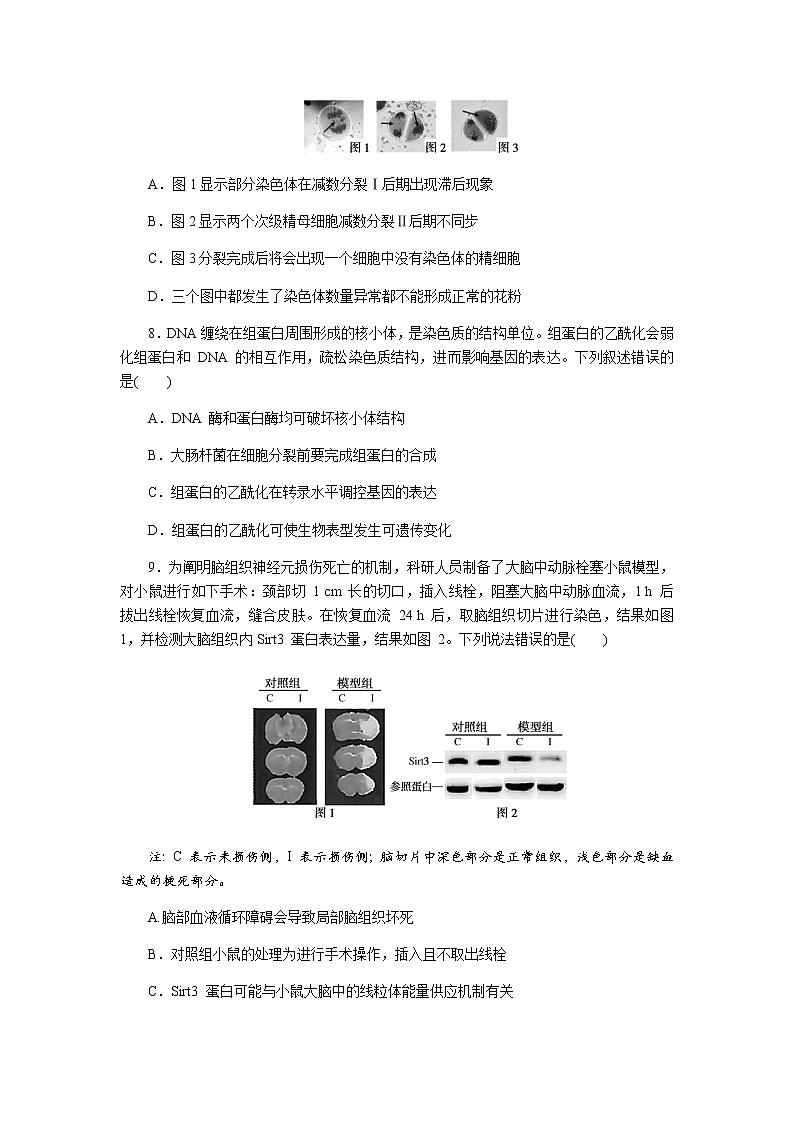 高中生物2023学业水平等级考试预测押题卷(三)含答案第3页