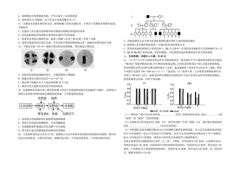 2022-2023学年湖北省荆州中学荆荆宜三校高三下学期5月联考生物试题（PDF版）03