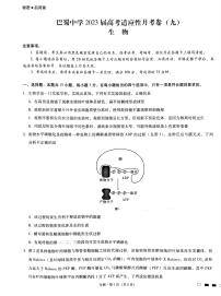 重庆市巴蜀中学2023届高考适应性月考卷（九）生物试题