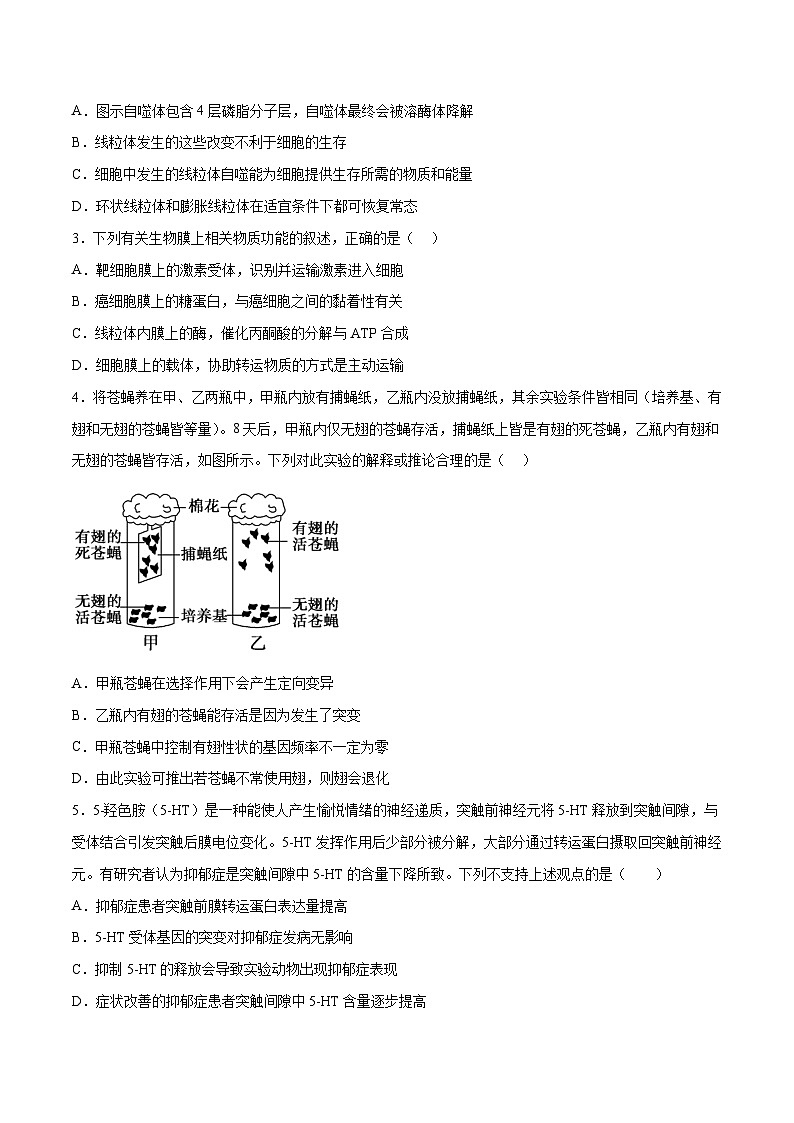 2023年高考押题预测卷01（辽宁卷）-生物（考试版）02