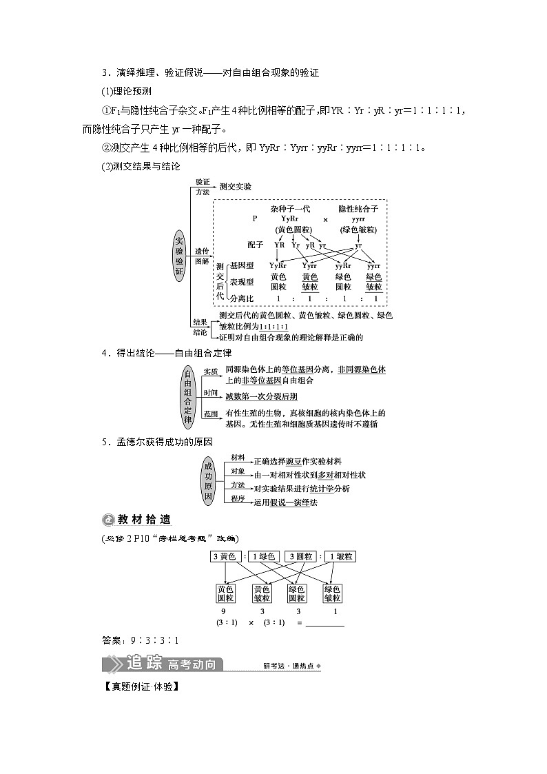 高中生物高考2 第14讲　基因的自由组合定律第2页