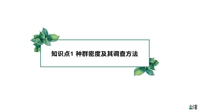 高中生物选择性必修二 1 1 种群的数量特征（第一课时）精品课件练习题第5页