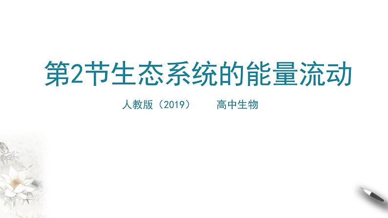 高中生物选择性必修二 3 2生态系统的能量流动课件PPT第1页