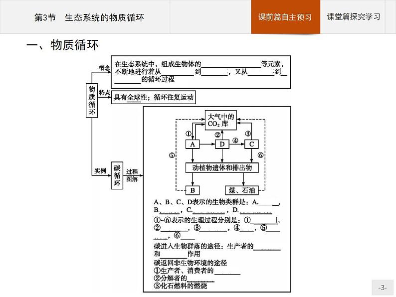 高中生物选择性必修二 课件：第3章　第3节　生态系统的物质循环练习题03