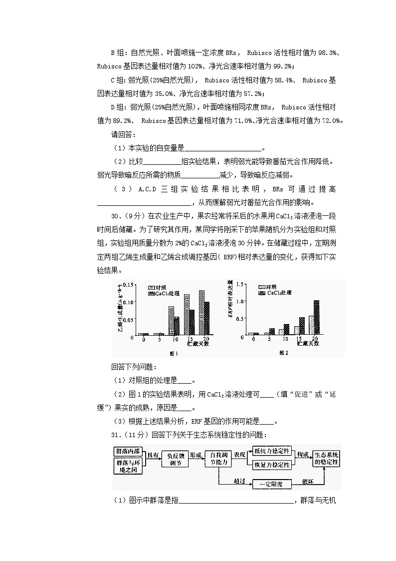 高中生物高考2019年高考生物名校考前提分仿真试卷（三）（含解析）第3页