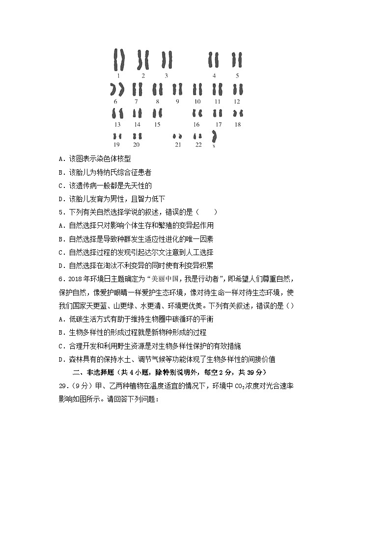 高中生物高考2019年高考生物名校考前提分仿真试卷（六）（含解析）第2页